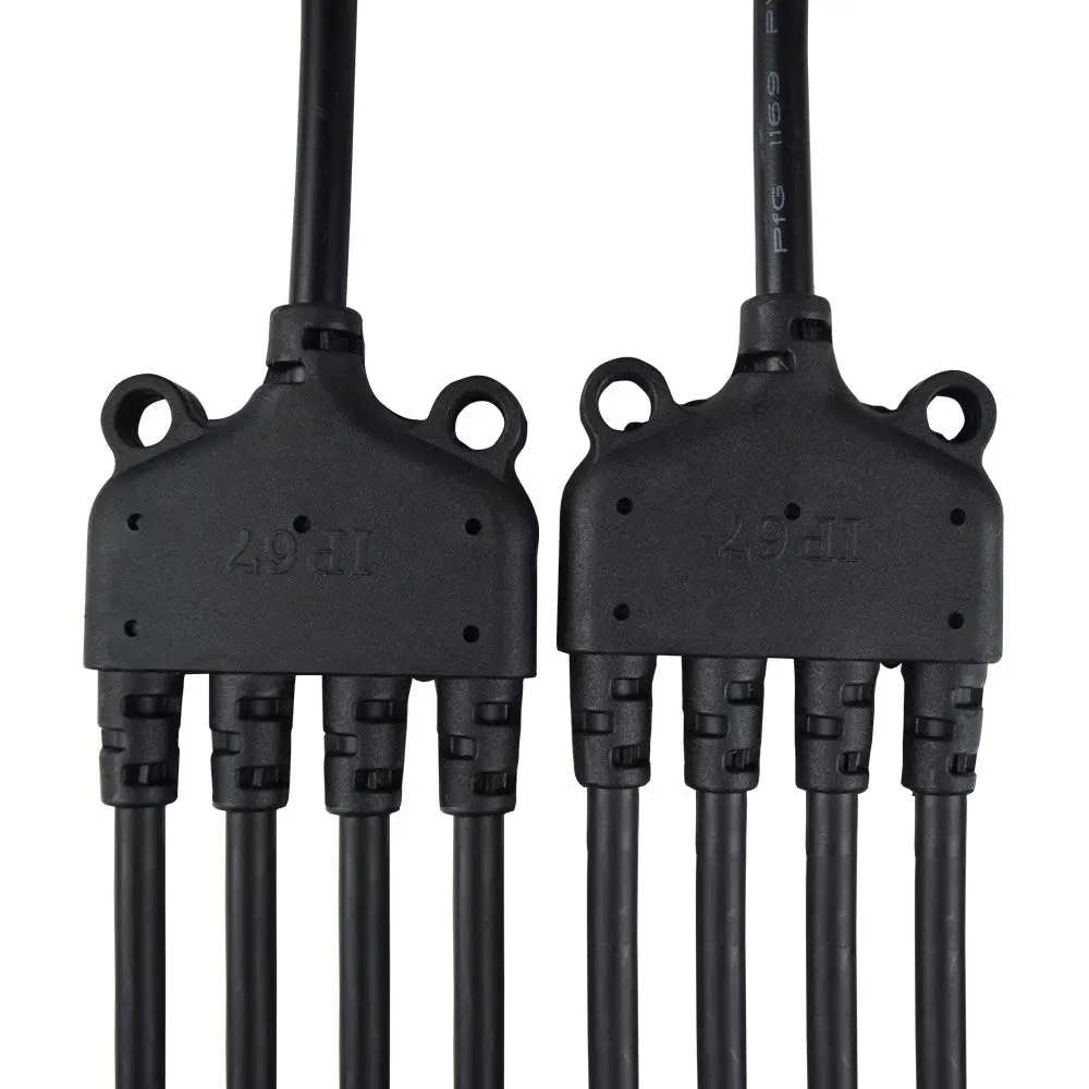 4 to 1 Solar Branch Connectors MMMMF+FFFFM Pair - Image 5