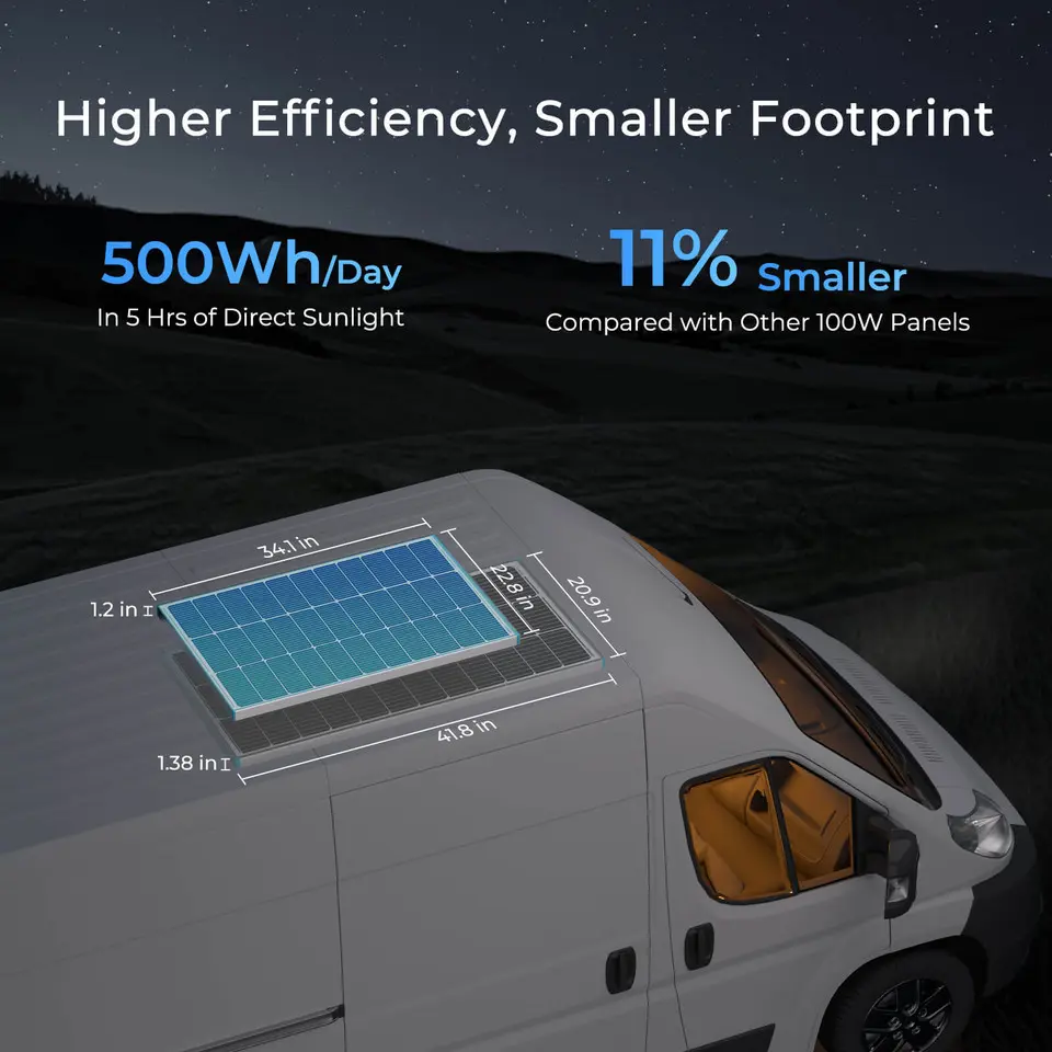 600W 12V Starter Solar Panel Kit - Image 3