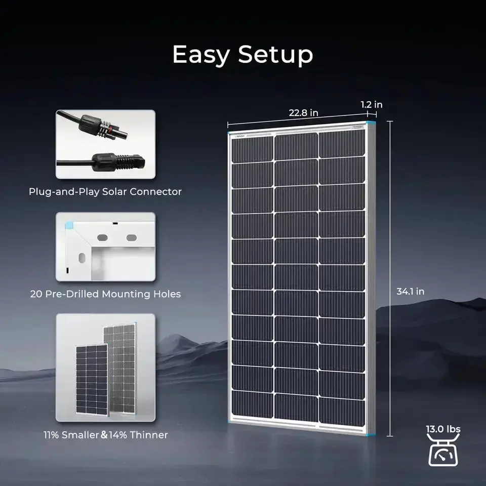 400W 12V Complete Solar Panel Kit with 2.4kWh Batteries - Image 4